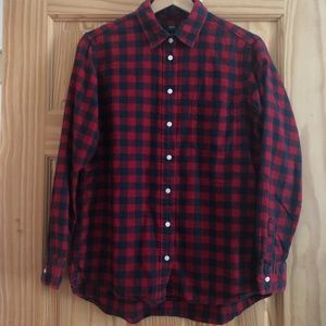 Uniqlo Women's Button Down Plaid Flannel